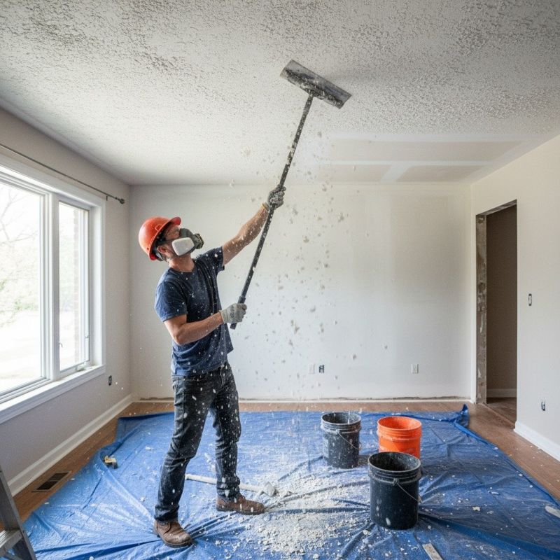 Popcorn Ceiling Smoothing